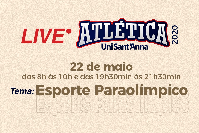 No momento você está vendo Live Atlética: Esporte Paralímpico