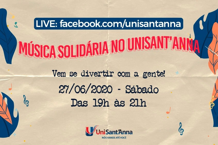 Read more about the article 5ª e Última Edição: Música Solidária no UniSant’Anna