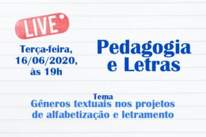 Read more about the article Live: Gêneros textuais nos projetos de alfabetização e letramento