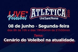 Atlética realiza live sobre o Atual Cenário do Voleibol