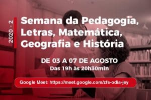 Read more about the article Veteranos de Pedagogia, Letras, Matemática, Geografia e História ganham semana especial para volta às aulas