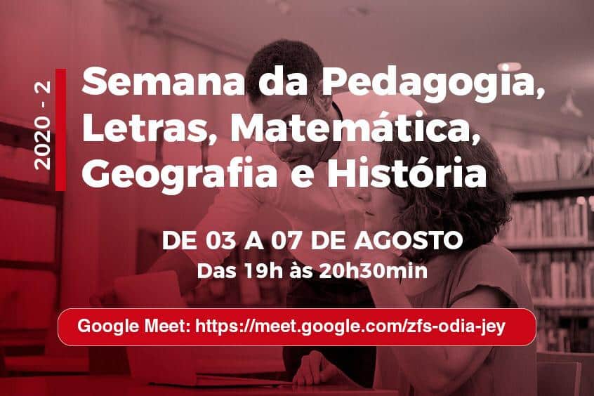 No momento, você está visualizando Veteranos de Pedagogia, Letras, Matemática, Geografia e História ganham semana especial para volta às aulas