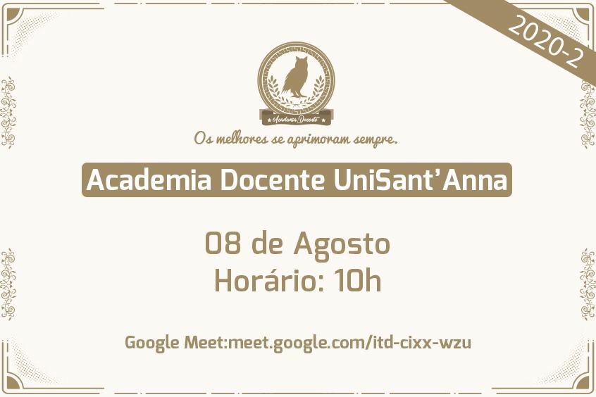 Read more about the article Academia Docente UniSant’Anna promove oficina para Padronização do Classroom 2020-2