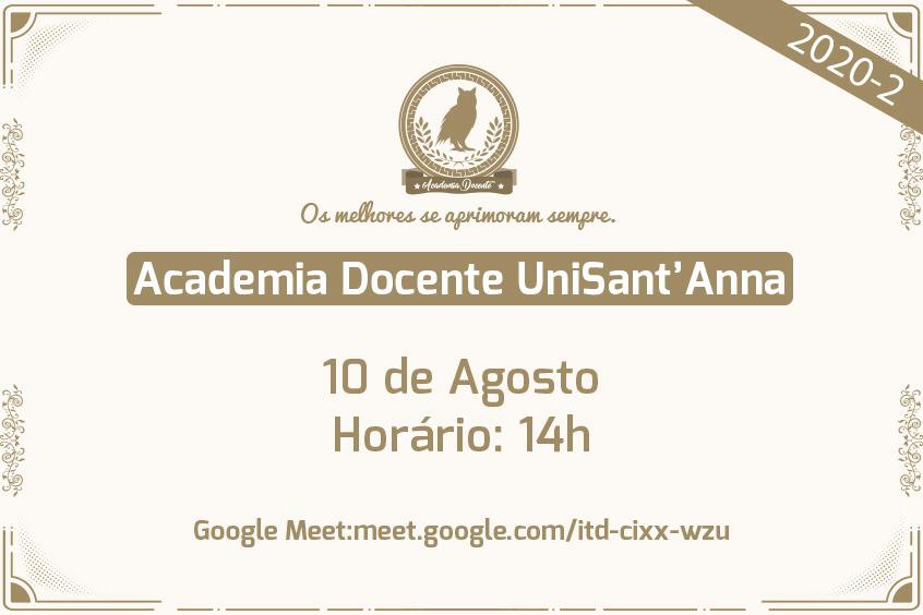 No momento você está vendo Academia Docente UniSant’Anna promove 2ª Oficina para Padronização do Classroom 2020-2
