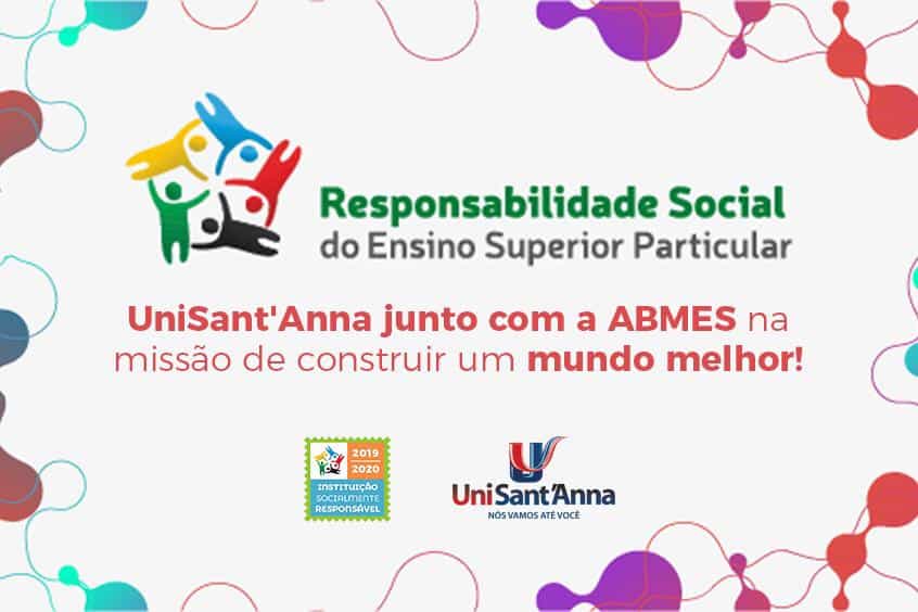 No momento você está vendo UniSant’Anna ganha renovação do Selo Instituição Socialmente Responsável da ABMES