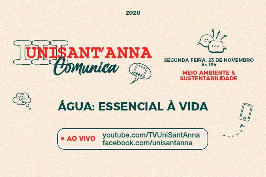 Leia mais sobre o artigo III UniSant’Anna Comunica: Água é essencial à vida!