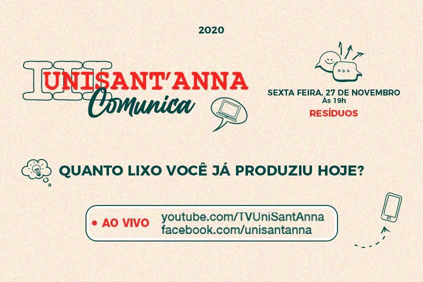 Leia mais sobre o artigo UniSant’Anna Comunica: Quanto lixo você já produziu hoje?