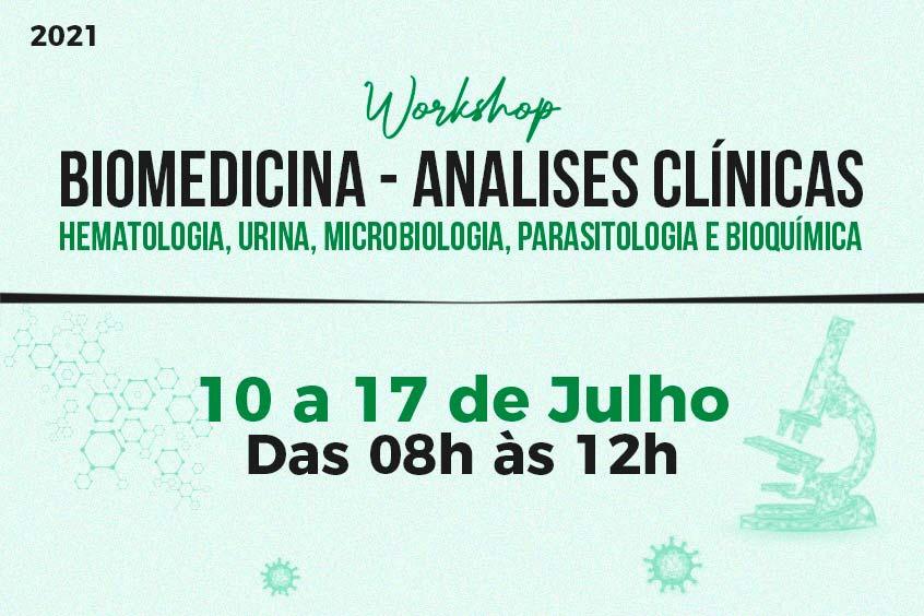 No momento, você está visualizando Workshop de Análises Clínicas acontece dias 10 e 17 de julho