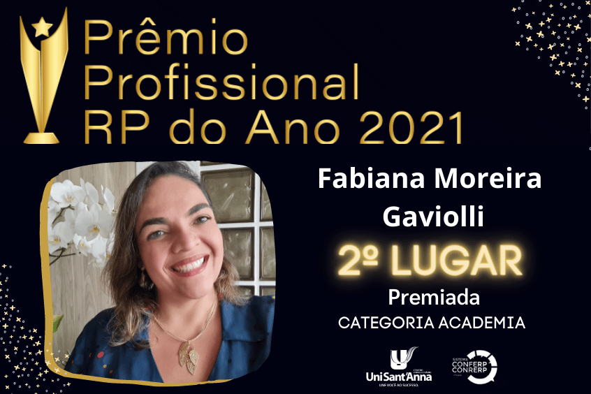 Read more about the article Coordenadora de Comunicação do UniSant’Anna recebe o 2º lugar no Prêmio Profissional RP do Ano