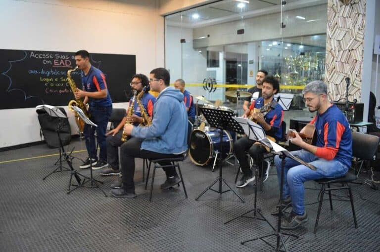 UniSant'Anna Musical Club (Combo de Música Popular). Um dos grupos artístico-pedagógicos do PAMU – Projeto de Extensão UniSant’Anna Sonoridades – 2022.2