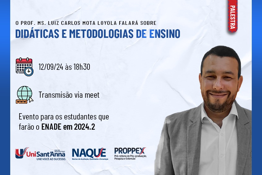 Você está visualizando atualmente Palestra Didáticas e Metodologias de Ensino