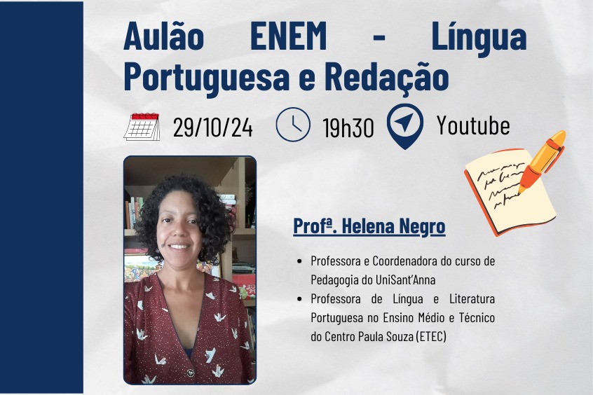 Você está visualizando atualmente Aulão ENEM – Língua Portuguesa e Redação